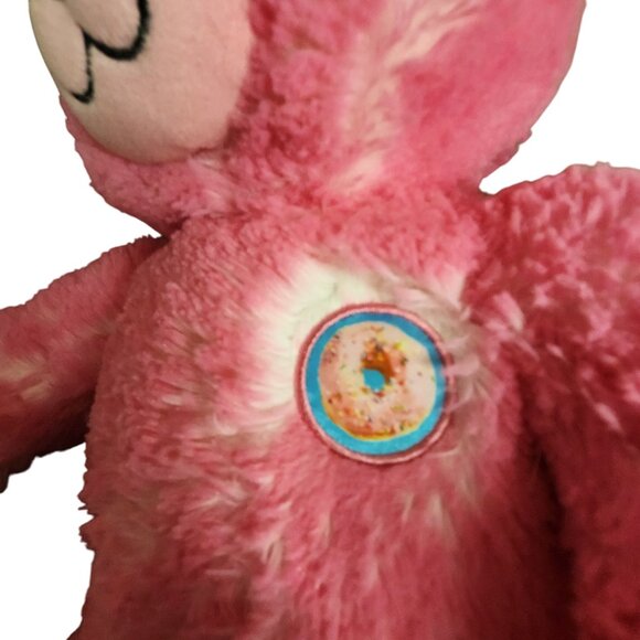 Build-A-Bear Workshop Pink Plush Donut Bear Stuffed Toy Birthday - Picture 2 of 5